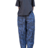 KARIBU STUDIO BLUE CAMO CARGO TROUSERS