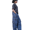 KARIBU STUDIO BLUE CAMO CARGO TROUSERS